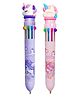 FunBlast Unicorn Theme 10 in 1 Ball Pen Set Multicolor  Pack of 2