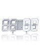 FunBlast Digital LED Light Clock Alarm Clock with USB Wire  White