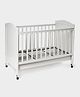 Mi Arcus Rubber Wood Cot & Junior Bed with 3-Level Adjustable Height, Cot Rail & Storage Drawer  Light Grey