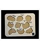Metclap Fruits Chart Tray(1 wooden Tray) 14 Pcs