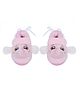CrayonFlakes Animals Face Detailed With Rubber Soul Booties - Pink