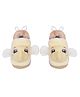 CrayonFlakes Animals Face Detailed With Rubber Soul Booties - Yellow