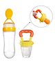 NeonateCare Fruit And Food Nibbler & Feeder - (Yellow spoon feeder, yellow fruit feeder)