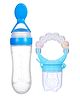 NeonateCare Fruit And Food Nibbler & Spoon Feeder pack of 2 ( 1 spoon feeder -  1 rattle nibbler) - Blue