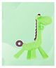 NeonateCare Silicone Giraffe Shape Teether - Green
