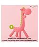 NeonateCare Silicone BPA Free Giraffe Shape Teether - Pink