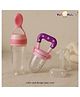NeonateCare Fruit And Food Nibbler Feeder and Finger brush with Tongue Cleaner - Pack of 3 ( Fruit feeder Pink - Spoon feeder Pink - Finger brush White)