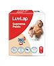LuvLap Supreme Diaper Pants Large (LG) 9-14kg, 32pcs, Aloe Vera, 12hr Protection, 360° Skin Care, 5 Layer, Super Light Core, White