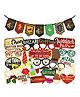 Wobbox Happy Birthday Props Happy Birthday Banner Harry Potter Theme Decoration Items Multi Color -Pack Of 30