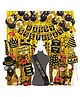 Wobbox Happy Birthday Props Birthday Banner & Sash Happy Birthday Decoration Items Black -Pack Of 63