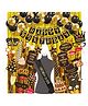 Wobbox Happy Birthday Props Birthday Banner & Sash Happy Birthday Decoration Items Black -Pack Of 63