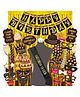Wobbox Happy Birthday Props Birthday Banner & Sash Happy Birthday Decoration Items Black -Pack Of 43