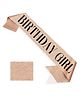 Wobbox Happy Birthday Sash Birthday Girl Sash Birthday Decoration Items Rose Gold-Pack Of 1