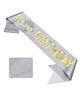 Wobbox Happy Birthday Sash Birthday Girl Sash Birthday Decoration Items Silver-Pack Of 1