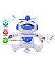 Lattice Dancing Robot with Music, 3D Flashing Lights,360 Degree Rotation Toy Robot (Color May Vary)