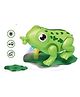 Lattice Hungry Jumping Frog Toy with Music and Light Effects Imitates Frog Voice and Walking Multicolor Kids Toys Used for Birthday Gift- Color May Vary