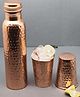 Manor House Hammered Copper Bottle for Water 900 ml