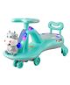 JoyRide Premium Panda Rapid Swing Magic Car Toys For Kids Girl Boy - Dashing Lights Music Rideons & Wagons Non Battery Operated Ride On-GREEN
