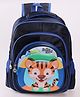 ZOE School Backpack Tiger Print Blue - 14.5 Inch