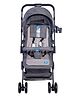 Mee Mee Baby Pram Spacious Baby Stroller, Comfortable Seating, Feeding Tray 3 Recline Position Stroller -Light Grey
