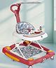 Mee Mee Premium Baby Walker with Rocker & Rocking Walker 3 Level Height Adjustment (Wine Red)