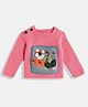 MayRa Knits Full Sleeves Animals Detailed Woollen Hand Knitted Sweater - Pink