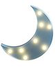 House of Quirk Plastic Moon Night Light Led Marquee Sign Baby Light -Moon Blue