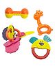 KiddyBuddy Rattle Set of 4 (Colour May Vary)