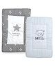Carerio Pure Cotton Baby Mats With Twinkle Star and Little Star Bear Print - Multicolour