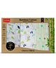 LuvLap 100% Bamboo Muslin Cotton Swaddle Set Leaf Butterfly & Abstract Print Pack of 3 -  White