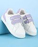 Babyoye Velcro Closure Casual Shoes - White & Lavender