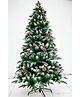 Nordic Christmas Decorations Northlight Christmas Tree 6 ft with Frosting Pinecones & Cherries - Green
