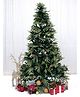 Nordic Christmas Decorations RAZ Christmas Tree with Cherries & Dual Tone Leaves 8 ft - Green