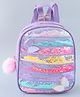 Babyhug Fashion Backpack with Butterlfly Applique - Purple