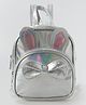 Babyhug Fashion Backpack with Bow Applique Free Size - Silver