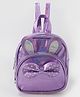 Babyhug Fashion Backpacks with Bow Applique Free Size - Purple