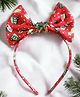 CHOKO Santa's Christmas Theme Bow Embellished Hair Band - Red & Green