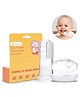 BabyPro Baby Finger Toothbrush with Storage Case Premium Silicone Toothbrush with Soft Bristles for Babies Tongue Cleaner Food-Grade BPA-Free Non-Toxic - White