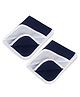 BabyPro Waterproof Quick-Dry Sheet Mattress Protector Waterproof Bed Sheet with Ultra Absorbent Technology 100% Reusable Lightweight and Odourless Set of 2 - Navy Blue 50cm x 70cm