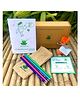 Sow and Grow Brown Box Collection: 5 Seed Paper Pencils + 1 Seed Diary + 1 Seed ball