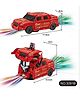 domenico Bump & Go Action 2 in 1 Robot Car Toy with 3D Light and Music Transformer (Color May Vary)
