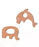 Adore Woo hoo! Baby Natural Steam Beech Wooden Teethers - Pack of 2