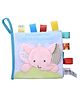 Adore Little Baby Adventure Cloth Toy Books for Babies with Squeaky Sounds & Interactive Characters- Little Pink Elephant
