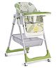 Pineapple Design 4 in 1 multifunctional Baby High Chair  with Adjustable Backrest/Footrest/Seat Height, Foldable with 4 Wheels, Double Removable Tray-Green