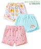 Babyoye Eco Conscious 100% Cotton Interlock With Eco Jiva Finish Shorts With Floral Print Pack Of 3 - Multicolour