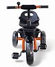 Mekashi Kids Tricycle with EVA Wheels Front Basket & Bell - Orange