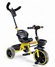 Mekashi Kids Tricycle With Eva Wheels & Parental Handle - Yellow