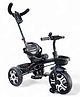 Mekashi Kids Tricycle with Eva Wheels & Parental Handle - Black
