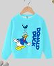 KUCHIPOO Mickey & Friends Featuring Donald Duck Printed Cotton Fleece Winter Wear Sweatshirt - Sky Blue