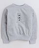 Aww Hunnie Full Sleeves Cartoon Printed Cotton Terry Autumn Winter Sweatshirt -  Grey